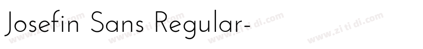Josefin Sans Regular字体转换